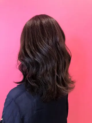 ミディアム カラー 齋藤 らいのヘアスタイル