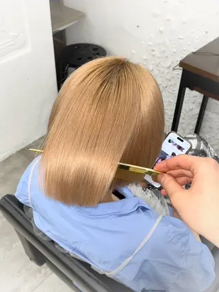 ミディアム 艶髪／トリートメント ⭐️KIRARI⭐️のヘアスタイル