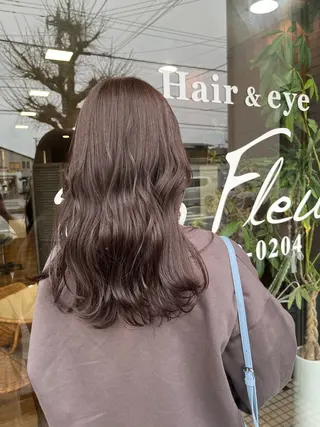 セミロング Un Fleur所属・立野 希沙のヘアスタイル