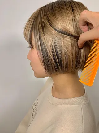 ショート カラー よしだ とおいのヘアスタイル