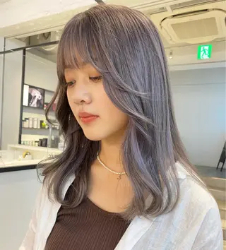 カラー 酸性ストレート・ メンズ 三原 楊子のヘアスタイル