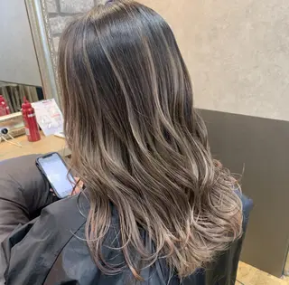 セミロング カラー 西中エリアNo.1✨ 髪質改善ラビマーニのヘアスタイル