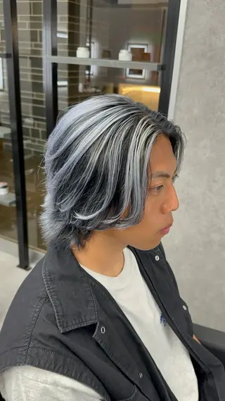 カラー パーマ メンズ 札幌メンズヘア指名 No.1光👑👑のヘアスタイル