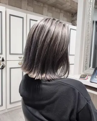 ミディアム カラー grow上野御徒町【グロウ】所属・ブリーチ・ハイトーン 特化🎉内山のヘアスタイル