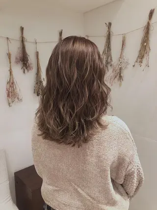 セミロング カラー はだゆうき @hadadan08のヘアスタイル