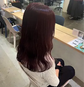 セミロング カラー 暖色/まろベージュ/ シカタユウカのヘアスタイル