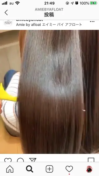 ロング 前平 友慈のヘアスタイル