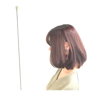 ミディアム カラー 30代からの大人 ショートのヘアスタイル