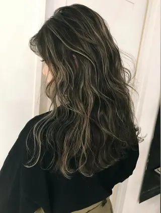 セミロング カラー グレージュ/ベージュ /経堂/sana🌱のヘアスタイル