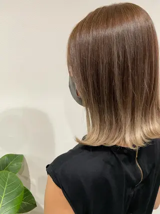 ミディアム カラー \RINA🐾/ ジェルムのヘアスタイル