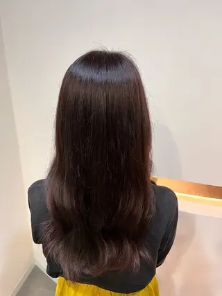ロング 野沢 知花のヘアスタイル