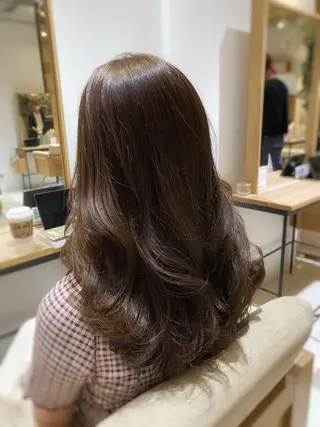 ロング カラー ヘアアレンジ 中村 ひなたのヘアスタイル