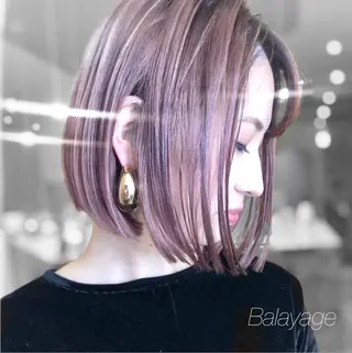 ミディアム カラー 髪質改善・艶カラー 加茂瑞希のヘアスタイル