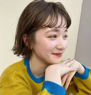 ミディアム カラー Hair Muse'e所属・永富 那於のヘアスタイル