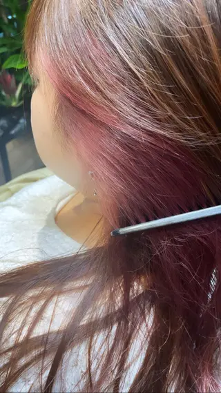 ロング カラー ブリーチ＆縮毛矯正 🧸tomoki🧸のヘアスタイル