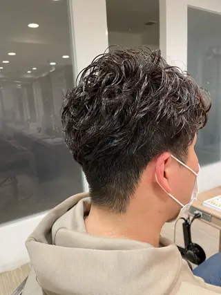 パーマ メンズ 鈴木 拓斗のヘアスタイル