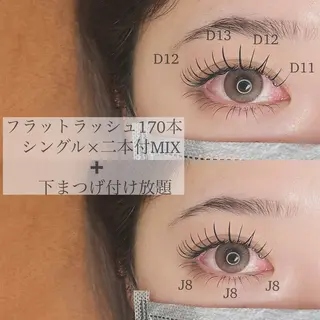 マツエク・マツパ 望月 菜奈のマツエク・マツパデザイン