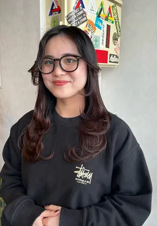 ロング the OSCAR所属・韓国ヘアスタイリスト Harukaのヘアスタイル