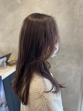 ロング ブリーチなし透明感 カラー✨山仲絢圭のヘアスタイル