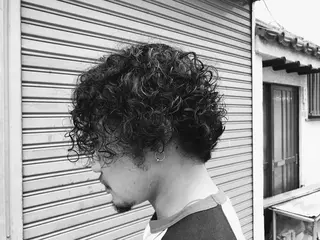 メンズ 暖色カラー🍊 ボブ🌿顔周りcutのヘアスタイル