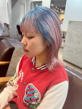 ミディアム 東のりか/ハイトーン ブリーチカラー/ボブのヘアスタイル