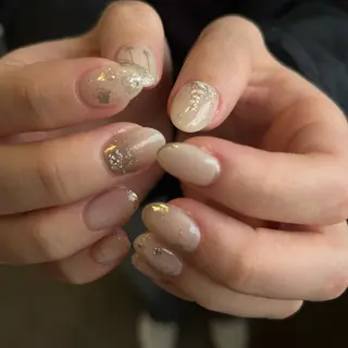 ネイル Ray. ちゅるん系ニュアンスのネイルデザイン