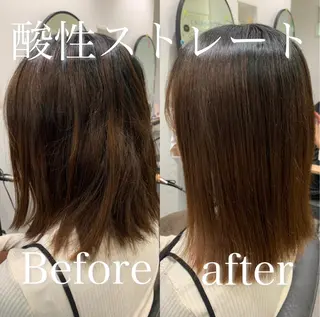 ミディアム 【酸性ストレート】 宮下和明のヘアスタイル