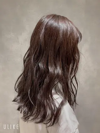 セミロング カラー エンドウ ミノリ🤎 /半個室/レイヤーのヘアスタイル