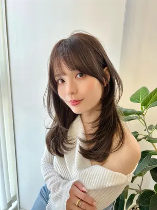 ミディアム ✨上品可愛い 垢抜けカラー/後藤✨のヘアスタイル