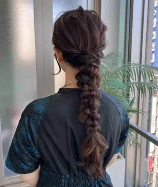 ロング カラー ヘアアレンジ ✨カチモリ✨レイヤー 韓国ヘア🇰🇷ゆいのヘアスタイル