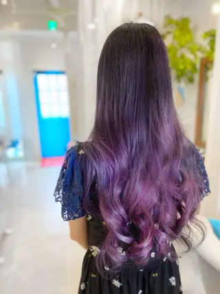 ロング カラー ヘアアレンジ Shelltie Fiel (シェルティフィエル)所属・次世代シールエクステ 錦糸町 小泉 朋之のヘアスタイル
