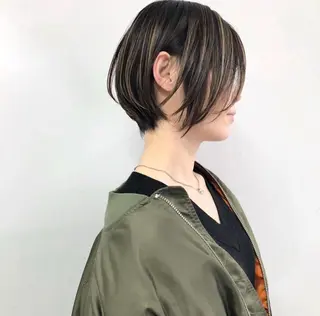 ショート 海外風レイヤーカット 👑店長　平松　由のヘアスタイル