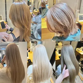 ミディアム カラー ラフィスヘアードープ所属・👑髪質改善wカラー /ハイトーン/アユカのヘアスタイル