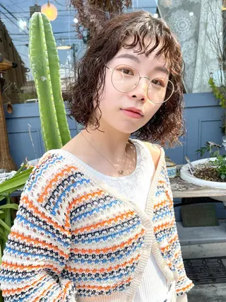 ミディアム パーマ －SARRY－ YUKIのヘアスタイル