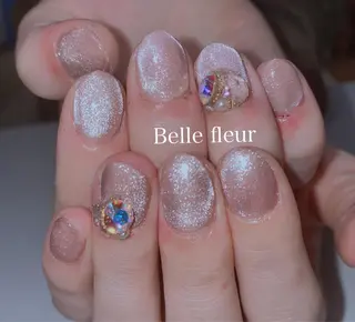 ミディアム ネイル Belle fleurのネイルデザイン
