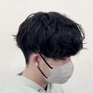 パーマ メンズ 岩角 昂音のヘアスタイル