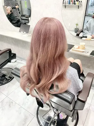 セミロング 🦋ハイトーン🦋 石山 希理🦋のヘアスタイル