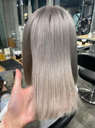 ミディアム カラー メンズ キッズ 💎髪質改善縮毛矯正 SHU💎のヘアスタイル