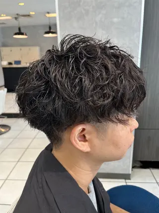 ショート パーマ メンズ メンズ特化【平吉蓮】 ひらよしれんのヘアスタイル