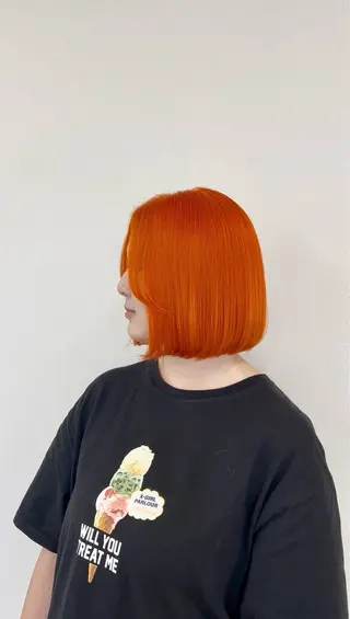 ミディアム 🦋ブリーチカラー ×ベージュ🦋まなかのヘアスタイル