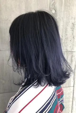 ミディアム カラー youres hair 髪質改善トリートメント&ヘッドスパ  新宿三丁目店【ユアーズヘア】所属・🦋透明感カラー 👑NODOKA🦋のヘアスタイル