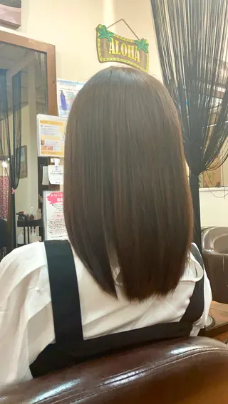 セミロング カラー 吉村幸重🌈髪質改善 /抗がん剤治療カットのヘアスタイル