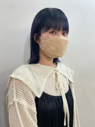 ミディアム カラー ボブ/大人ヘア k-two濱田のヘアスタイル