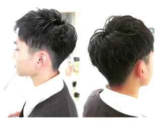 ショート パーマ メンズ いけだ ゆうのヘアスタイル