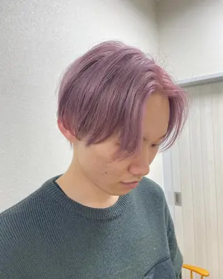 ショート カラー メンズ 牧原歩夢/レイヤー /ウルフ/ブリーチのヘアスタイル