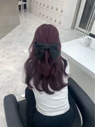 カラー ユイ☆ハイトーン ☆ブリーチデザインのヘアスタイル