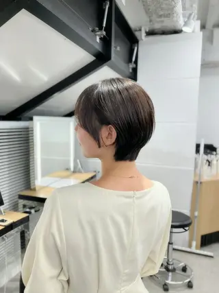 ショート 縮毛矯正/ハイトーン /パーマ/前原汐🎐のヘアスタイル