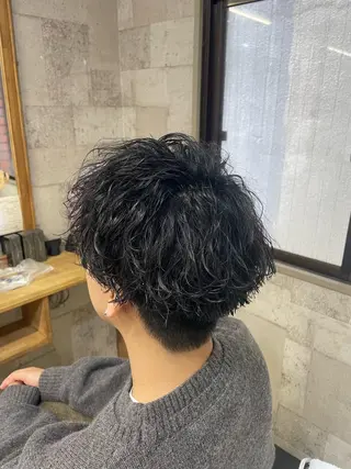 ショート パーマ メンズ 🌟秋葉原🌟 松永勝之のヘアスタイル