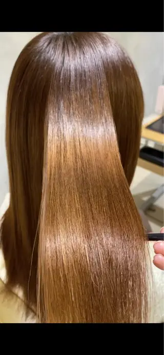 ロング 髪質改善ストレート アオヤギのヘアスタイル