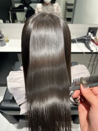 ロング パーマ 髪質改善/縮毛矯正 艶カラー/珠聡のヘアスタイル